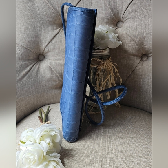 Coach Limited Edition Denim Embossed Crockidial Crossbody Shoulder Bag ( Blue ) - Picture 8 of 16